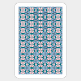 Little Blue Floral Patterns Sticker